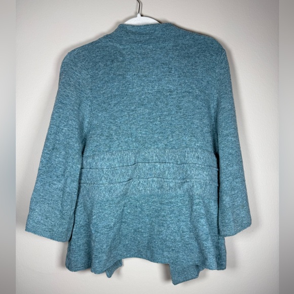 ANTHROPOLOGIE Robin Pick & Choose Twist Origami Cardigan in Teal, Size Medium - Picture 9 of 10